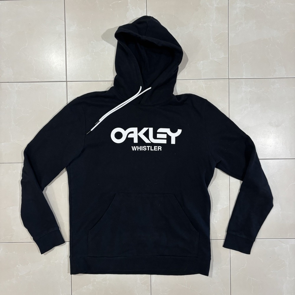 Oakley Whistler Hoodie Sweatshirt Men's M Black Ski Snowboard Canada BC